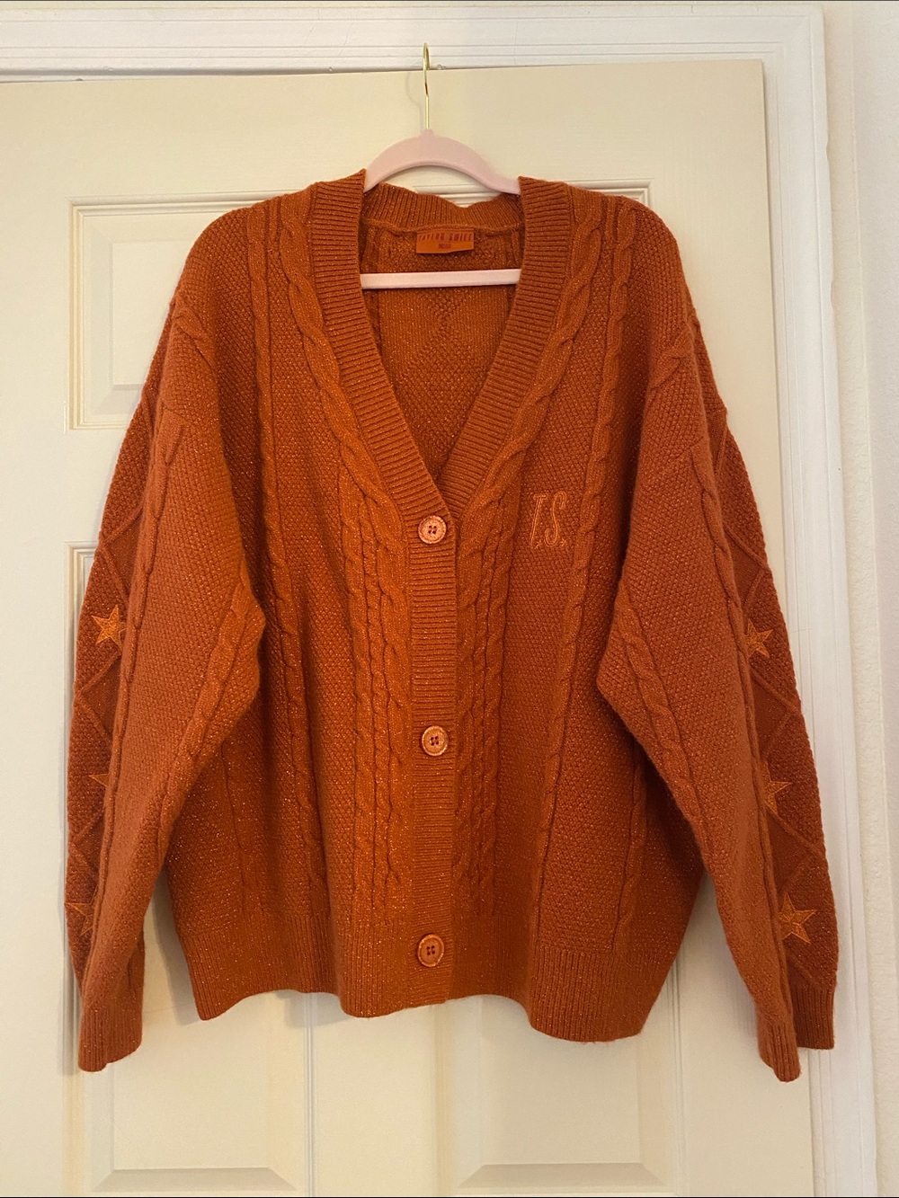 Taylor Swift The Life of a Showgirl Orange Cardigan